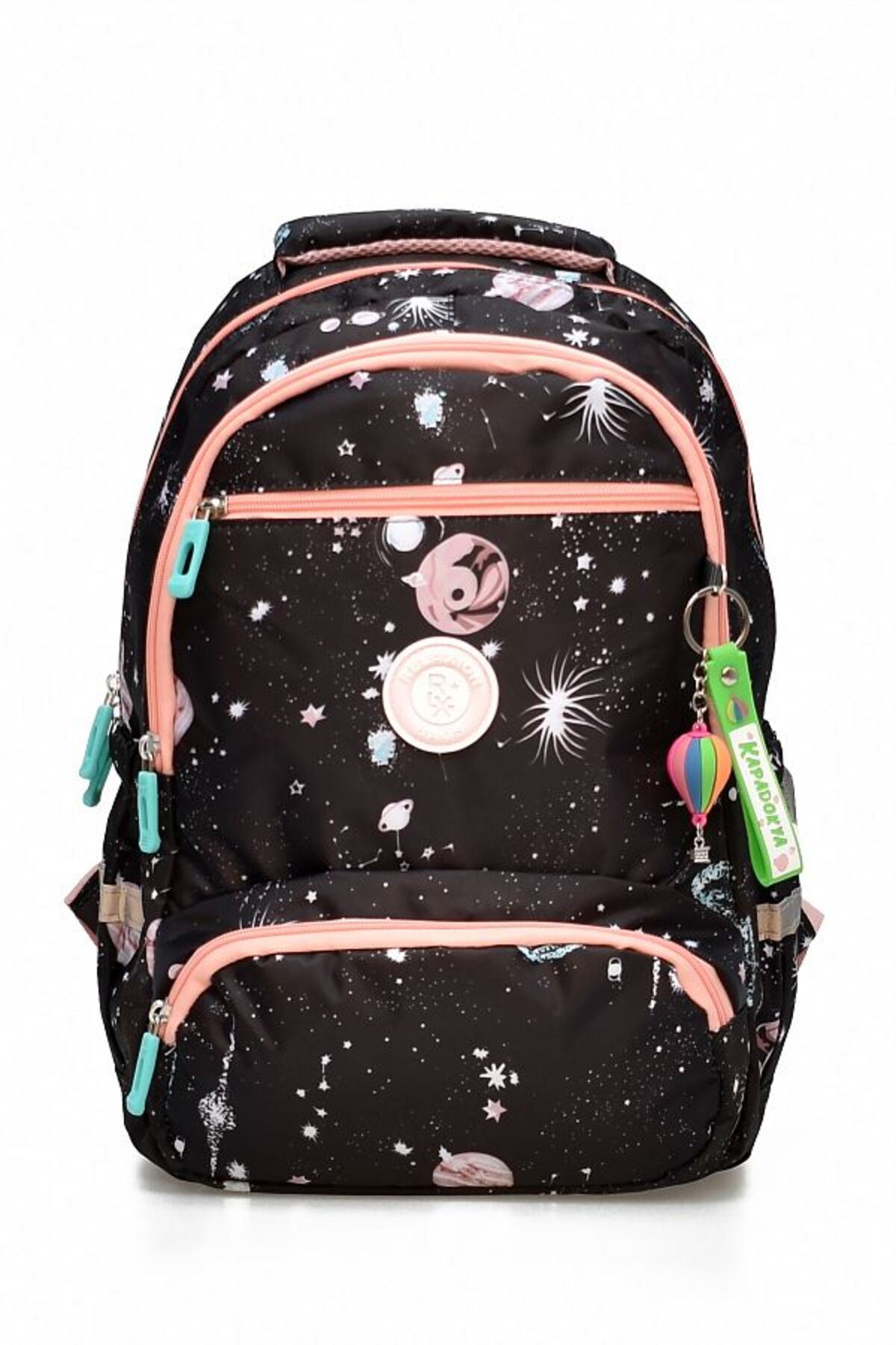 1385 3 lü Ortopedik Çok Gözlü Su Geçirmez Laptop Bölmeli Aksesuarlı Çocuk Okul Sırt Çanta