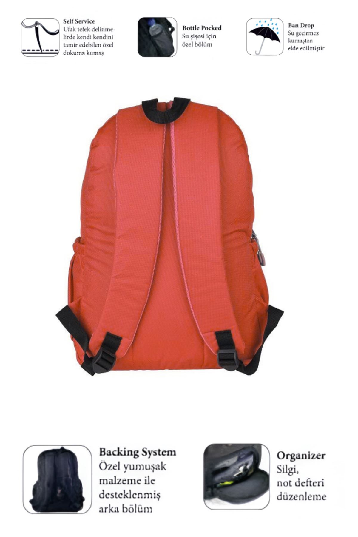 900 Ortopedik Çok Gözlü Okul & Günlük Sırt Çantası