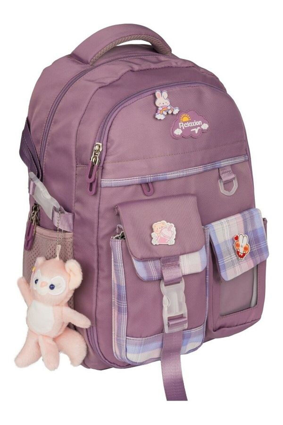 Tam Ortopedik Çok Gözlü Su Geçirmez Aksesuarlı Çocuk Okul Sırt Çanta