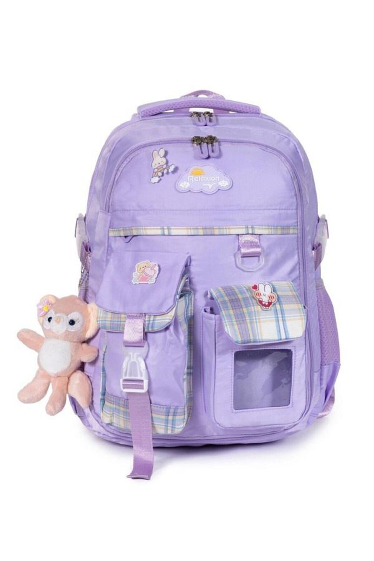 Tam Ortopedik Çok Gözlü Su Geçirmez Aksesuarlı Çocuk Okul Sırt Çanta