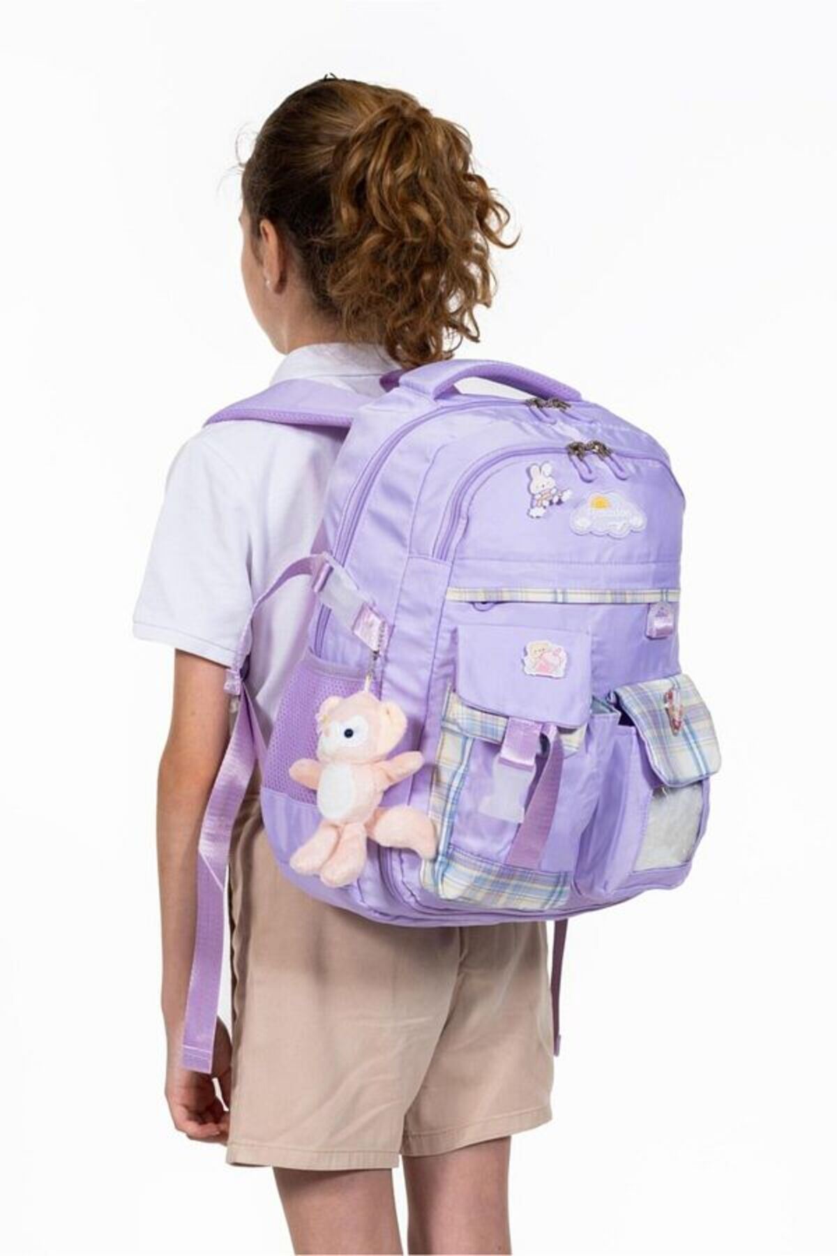 Tam Ortopedik Çok Gözlü Su Geçirmez Aksesuarlı Çocuk Okul Sırt Çanta