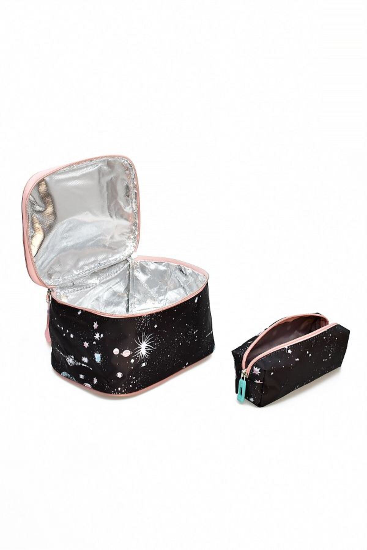 1385 3 lü Ortopedik Çok Gözlü Su Geçirmez Laptop Bölmeli Aksesuarlı Çocuk Okul Sırt Çanta