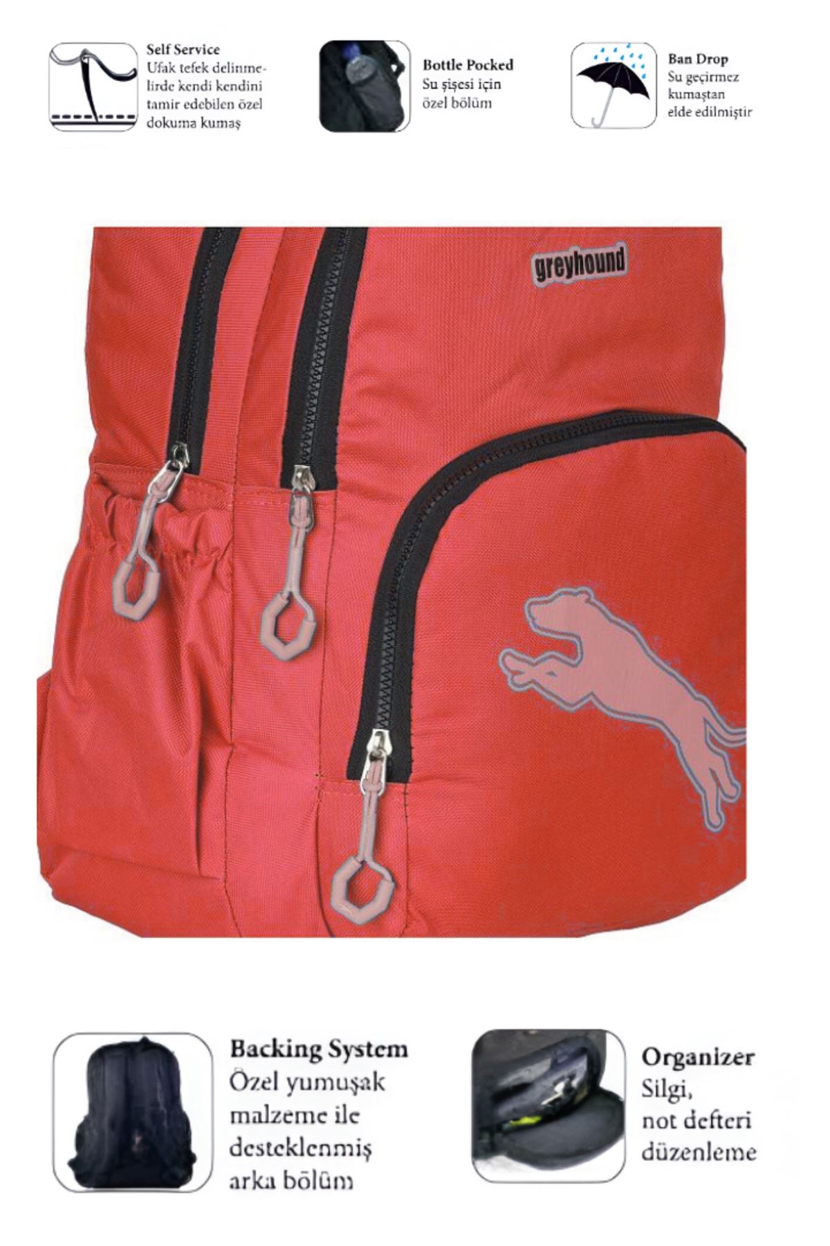 900 Ortopedik Çok Gözlü Okul & Günlük Sırt Çantası