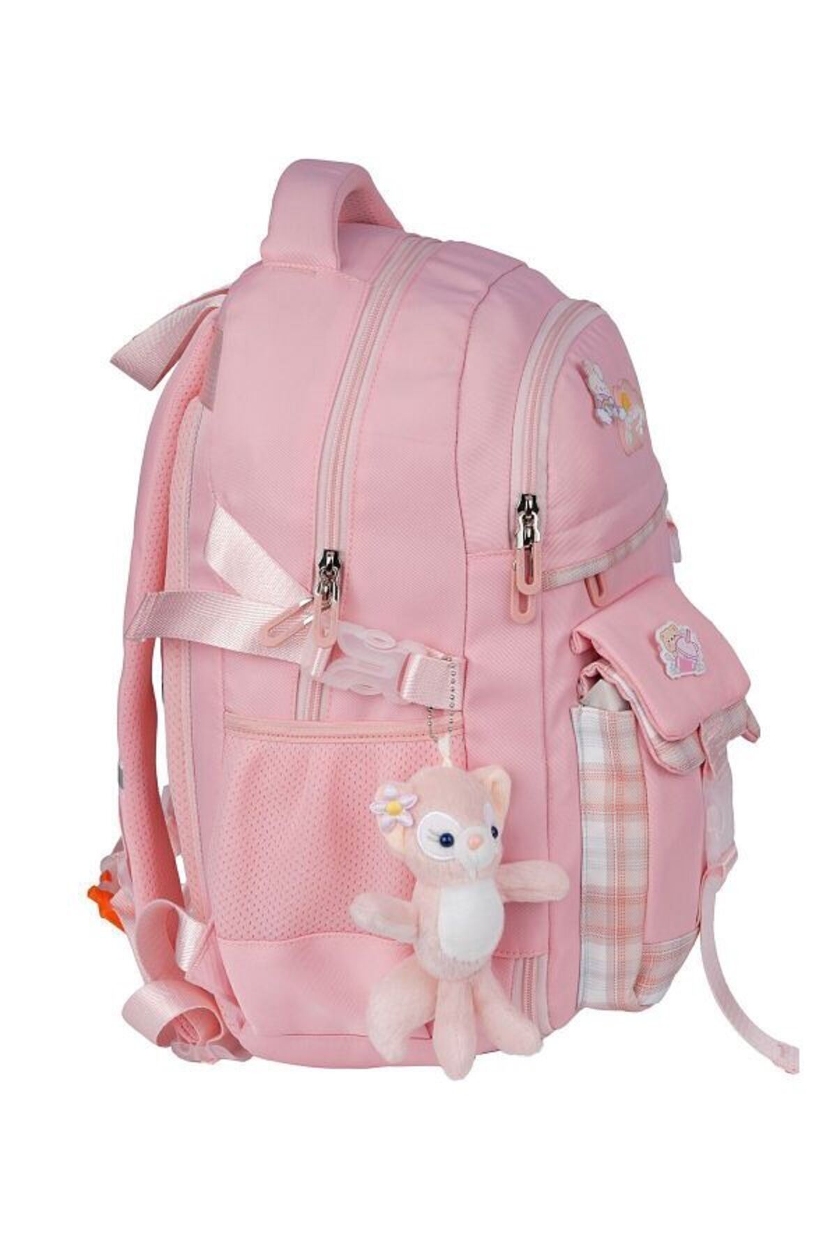 Tam Ortopedik Çok Gözlü Su Geçirmez Aksesuarlı Çocuk Okul Sırt Çanta