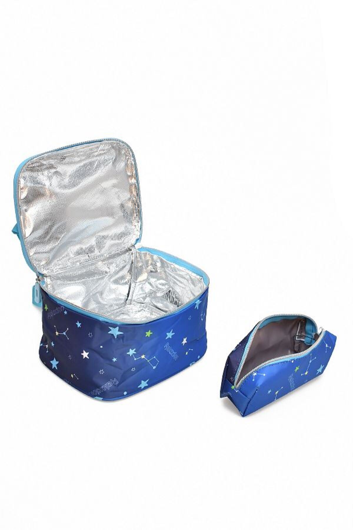 1385 3 lü Ortopedik Çok Gözlü Su Geçirmez Laptop Bölmeli Aksesuarlı Çocuk Okul Sırt Çanta