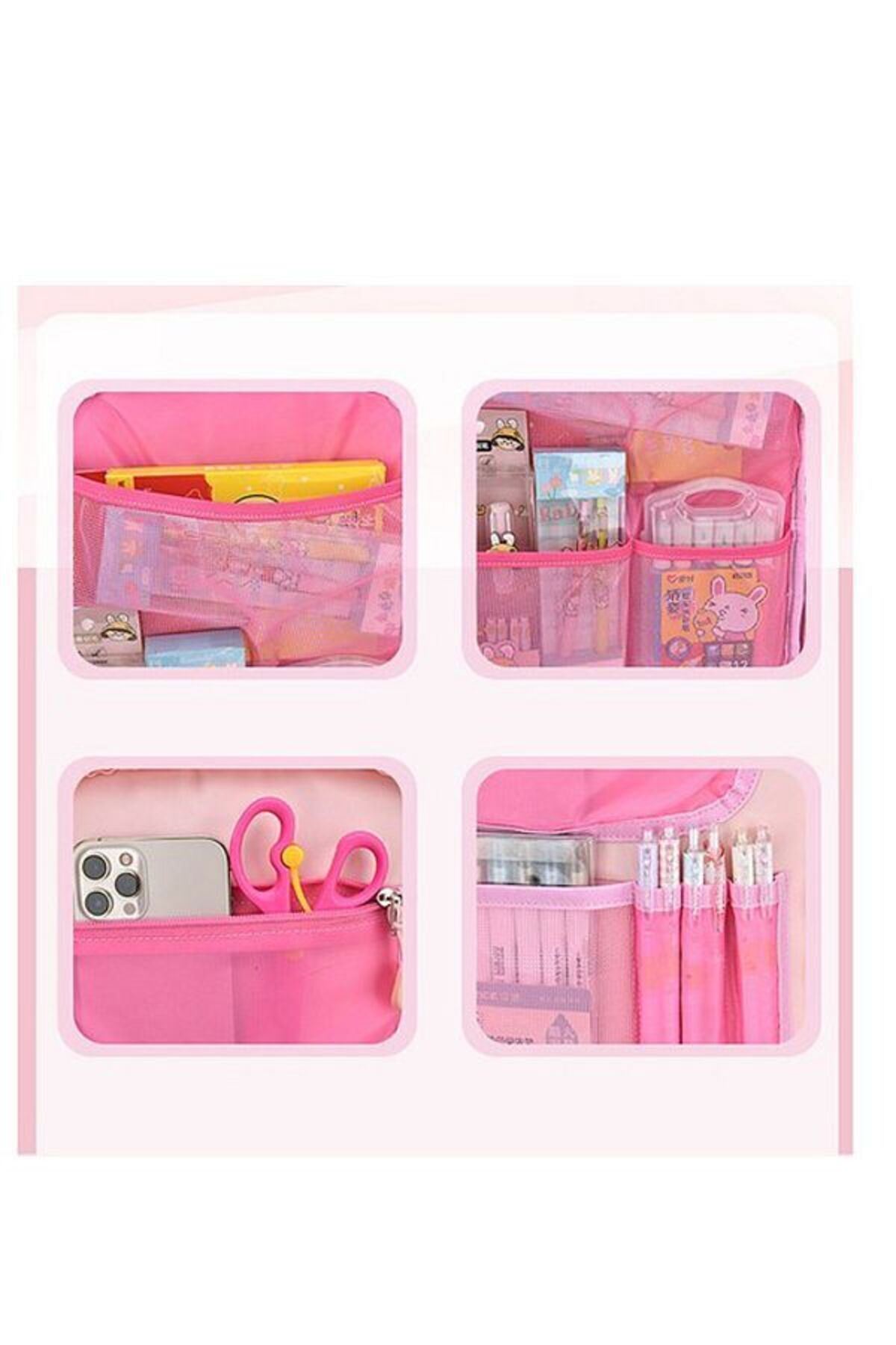 Tam Ortopedik Çok Gözlü Su Geçirmez Aksesuarlı Çocuk Okul Sırt Çanta