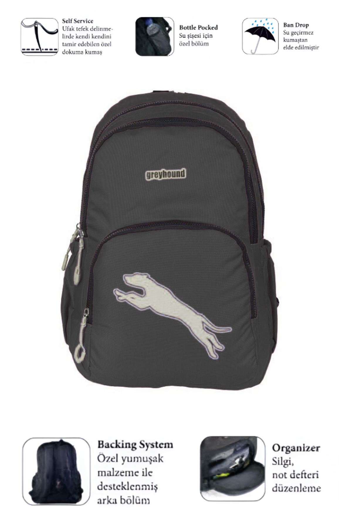 900 Ortopedik Çok Gözlü Okul & Günlük Sırt Çantası