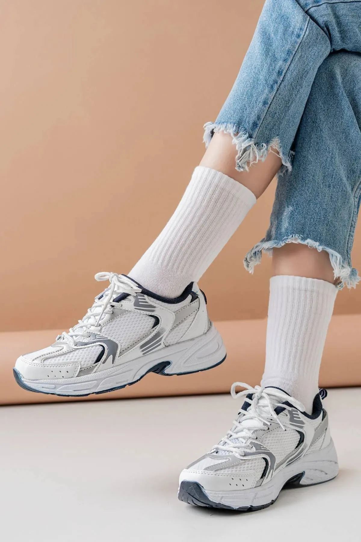 530 Kadın, Erkek, Unisex Ortopedik Triko Yürüyüş Spor Ayakkabısı, Günlük Sneaker