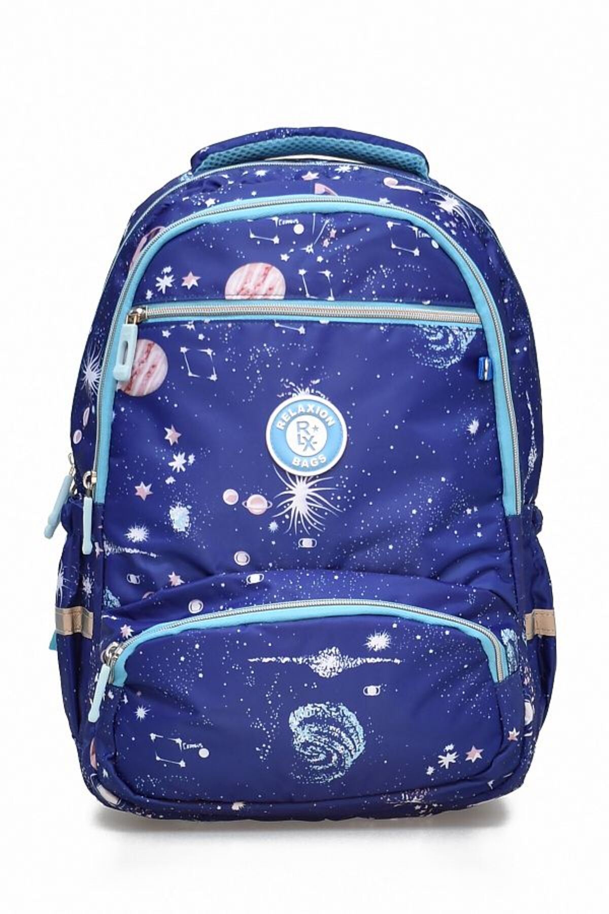 1385 3 lü Ortopedik Çok Gözlü Su Geçirmez Laptop Bölmeli Aksesuarlı Çocuk Okul Sırt Çanta