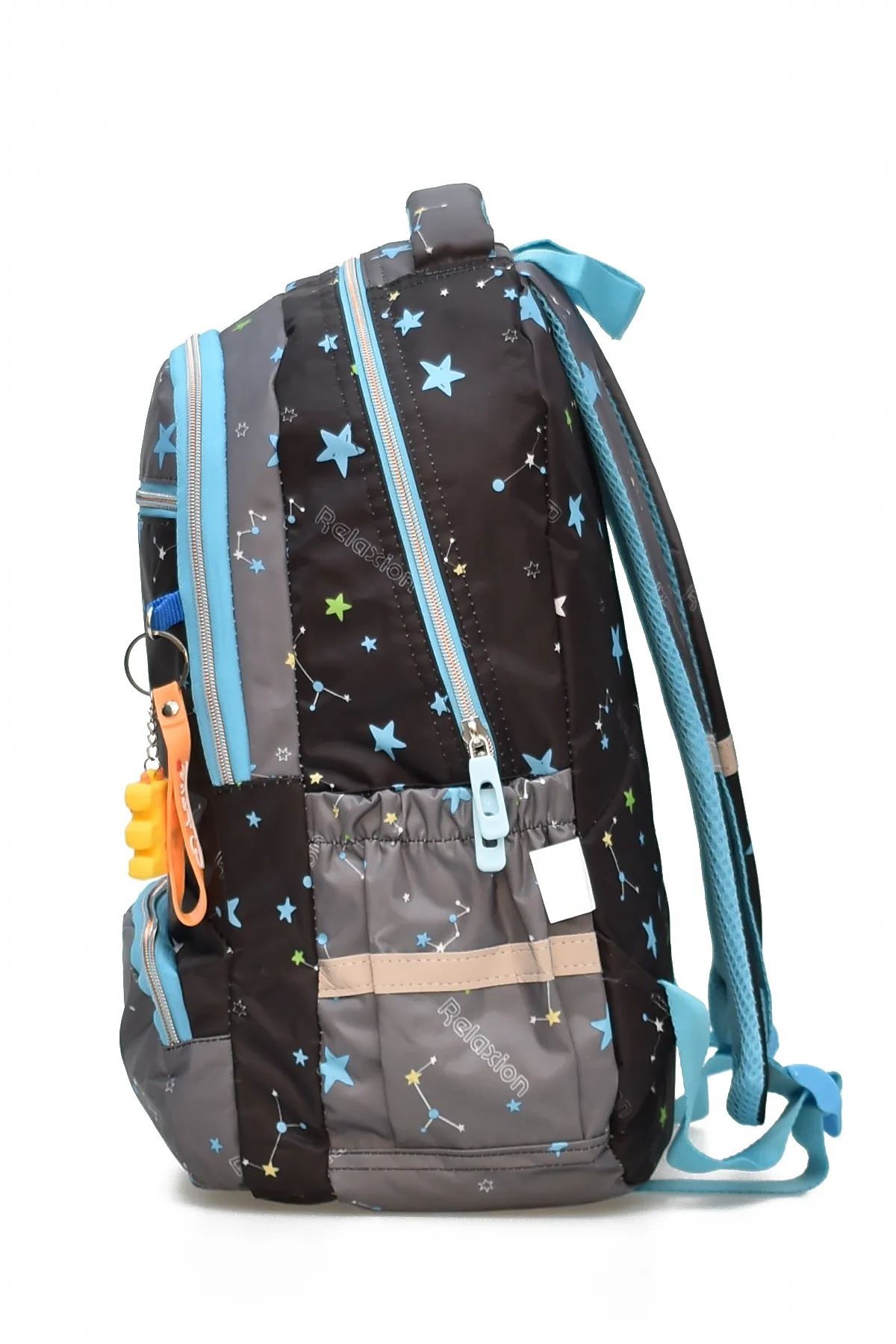 1385 3 lü Ortopedik Çok Gözlü Su Geçirmez Laptop Bölmeli Aksesuarlı Çocuk Okul Sırt Çanta