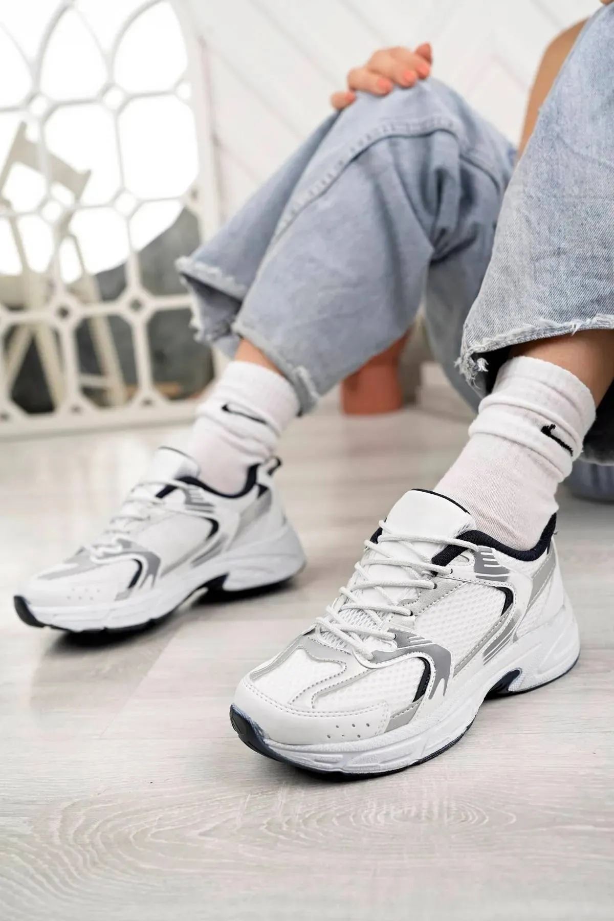 530 Kadın, Erkek, Unisex Ortopedik Triko Yürüyüş Spor Ayakkabısı, Günlük Sneaker