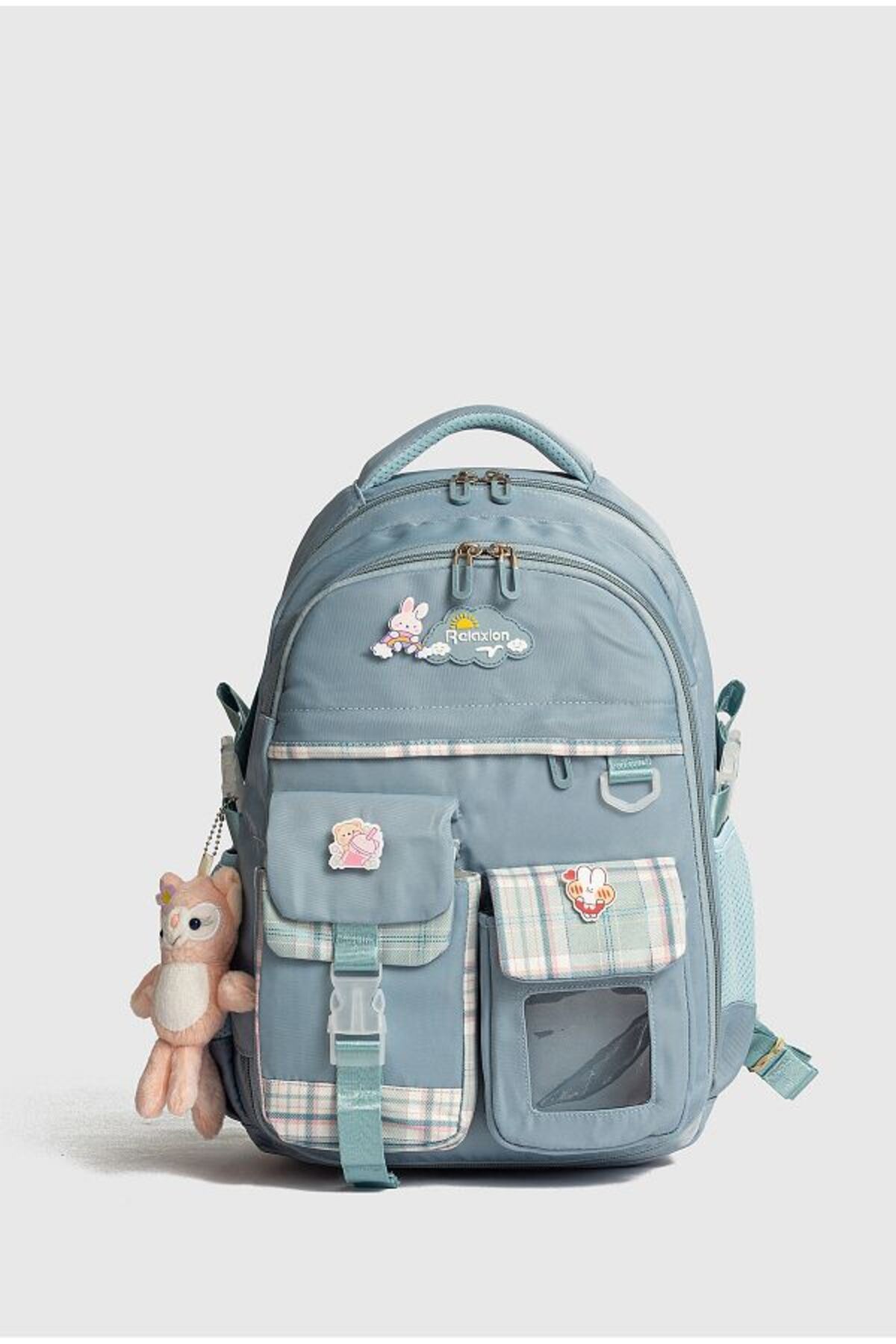 Tam Ortopedik Çok Gözlü Su Geçirmez Aksesuarlı Çocuk Okul Sırt Çanta
