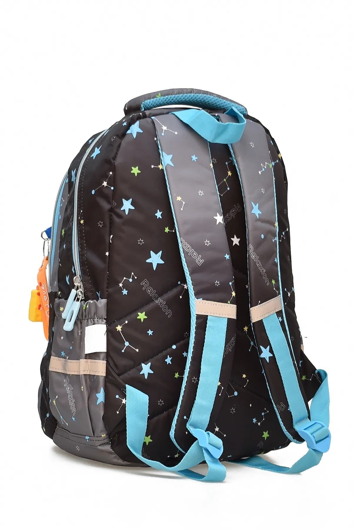 1385 3 lü Ortopedik Çok Gözlü Su Geçirmez Laptop Bölmeli Aksesuarlı Çocuk Okul Sırt Çanta