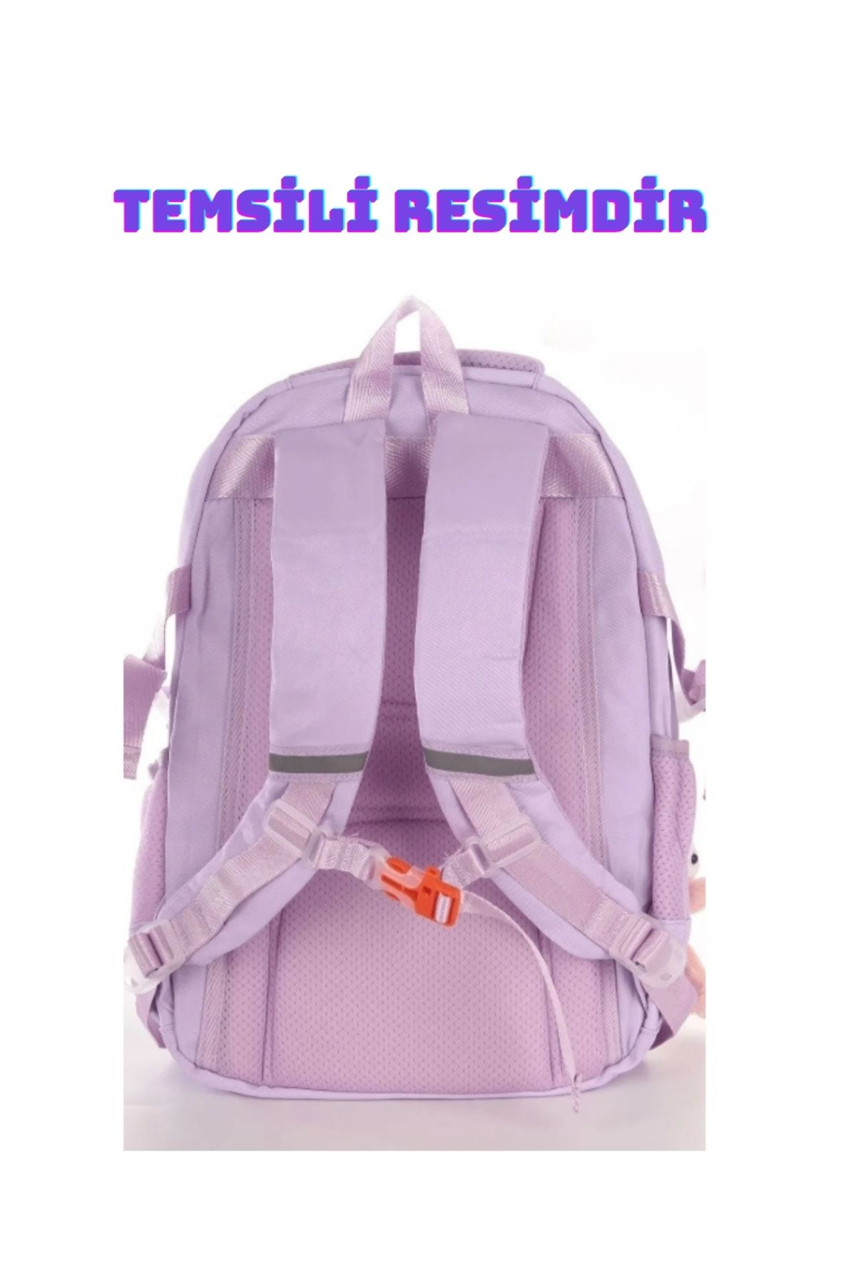Kore Tarzı Ortopedik Aksesuarlı Lüx Okul Çantası