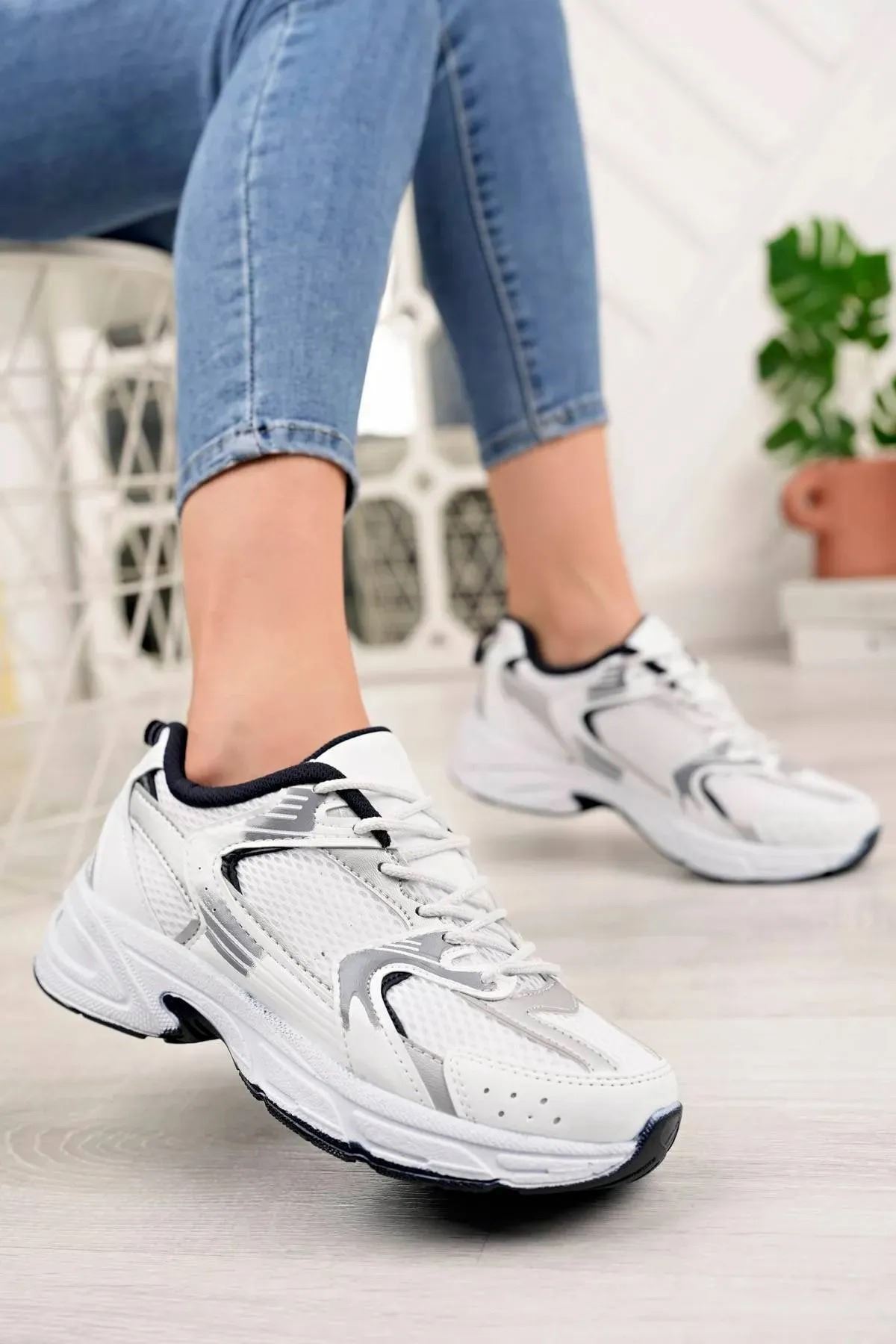 530 Kadın, Erkek, Unisex Ortopedik Triko Yürüyüş Spor Ayakkabısı, Günlük Sneaker