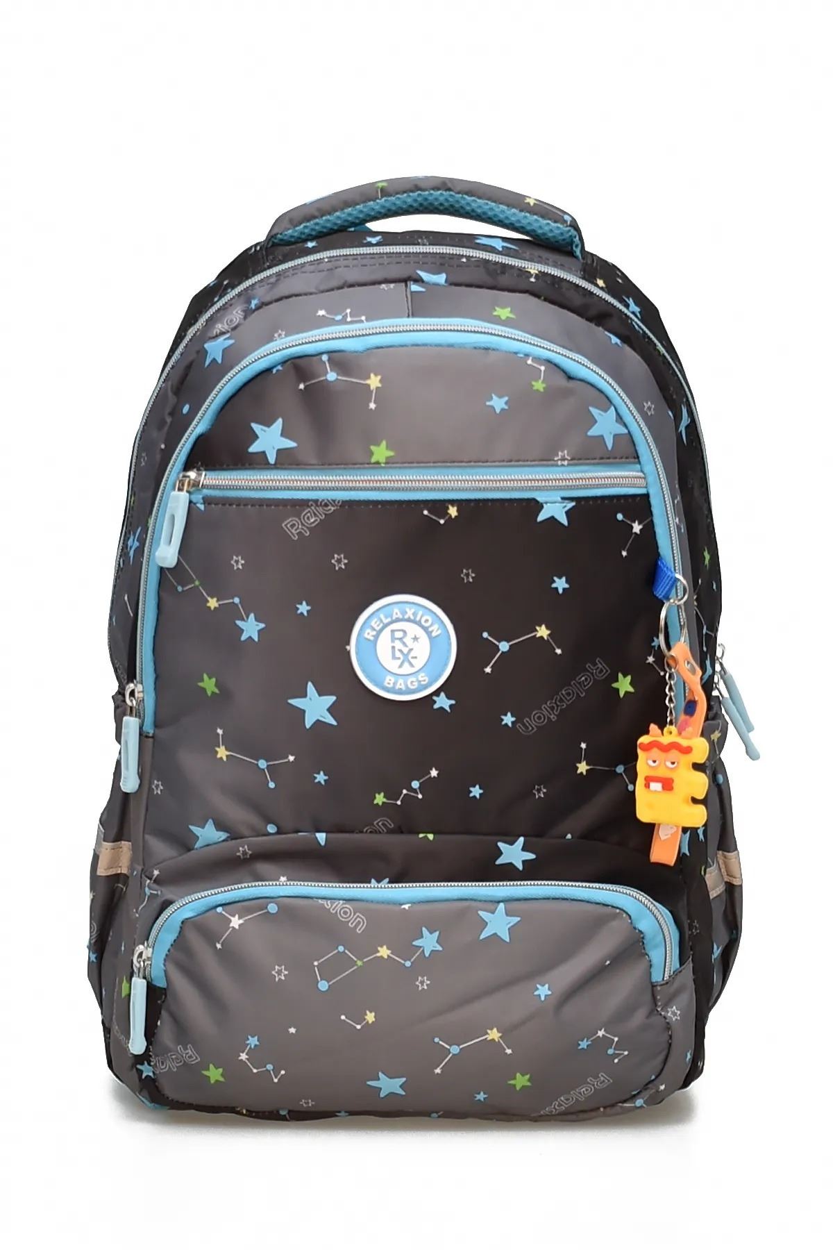 1385 3 lü Ortopedik Çok Gözlü Su Geçirmez Laptop Bölmeli Aksesuarlı Çocuk Okul Sırt Çanta