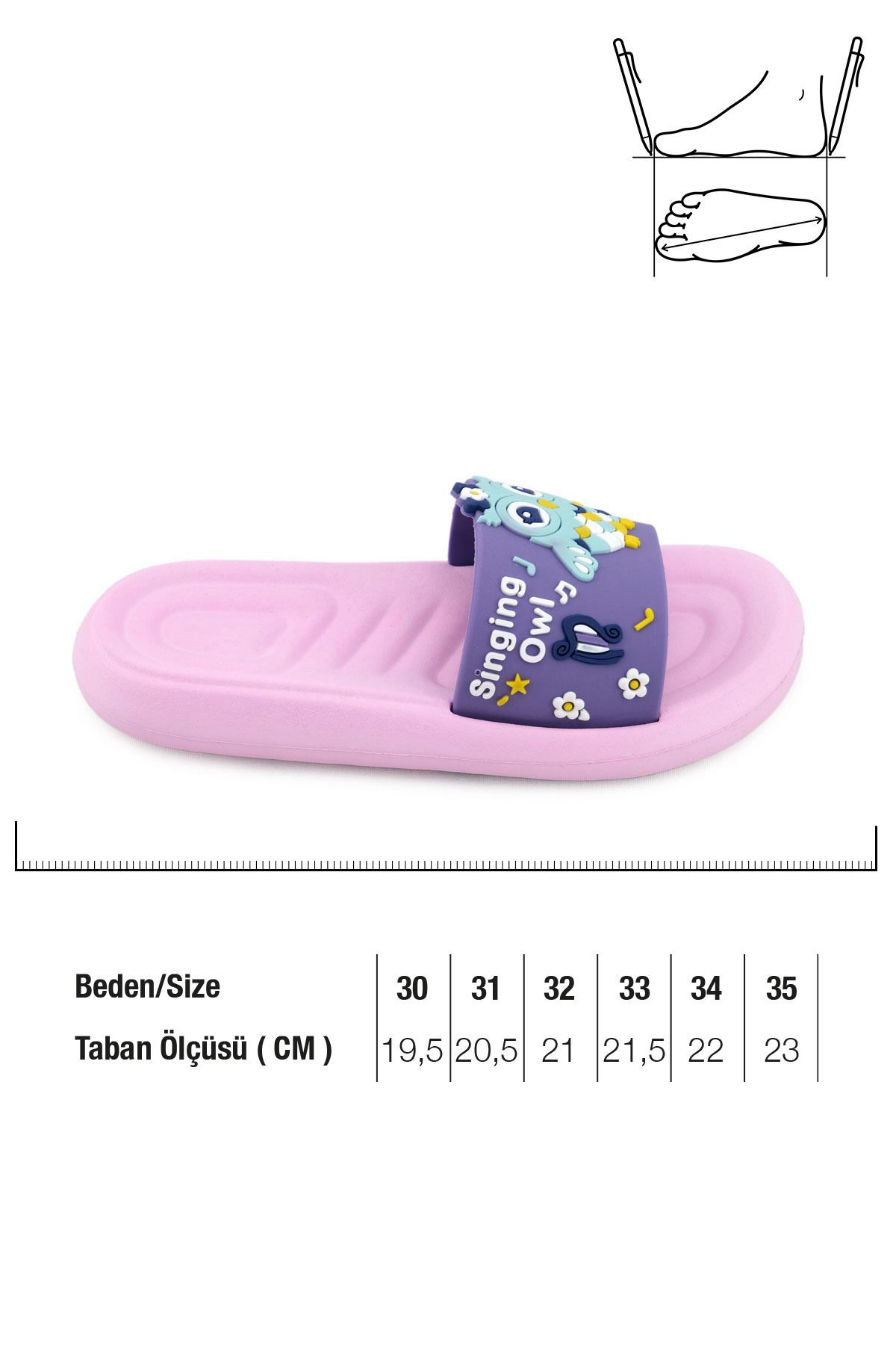 3D Desenli Deniz Ev Okul Kreş Çocuk Terlik – Yumuşak Taban, Renkli Tasarım Rahat Terlik