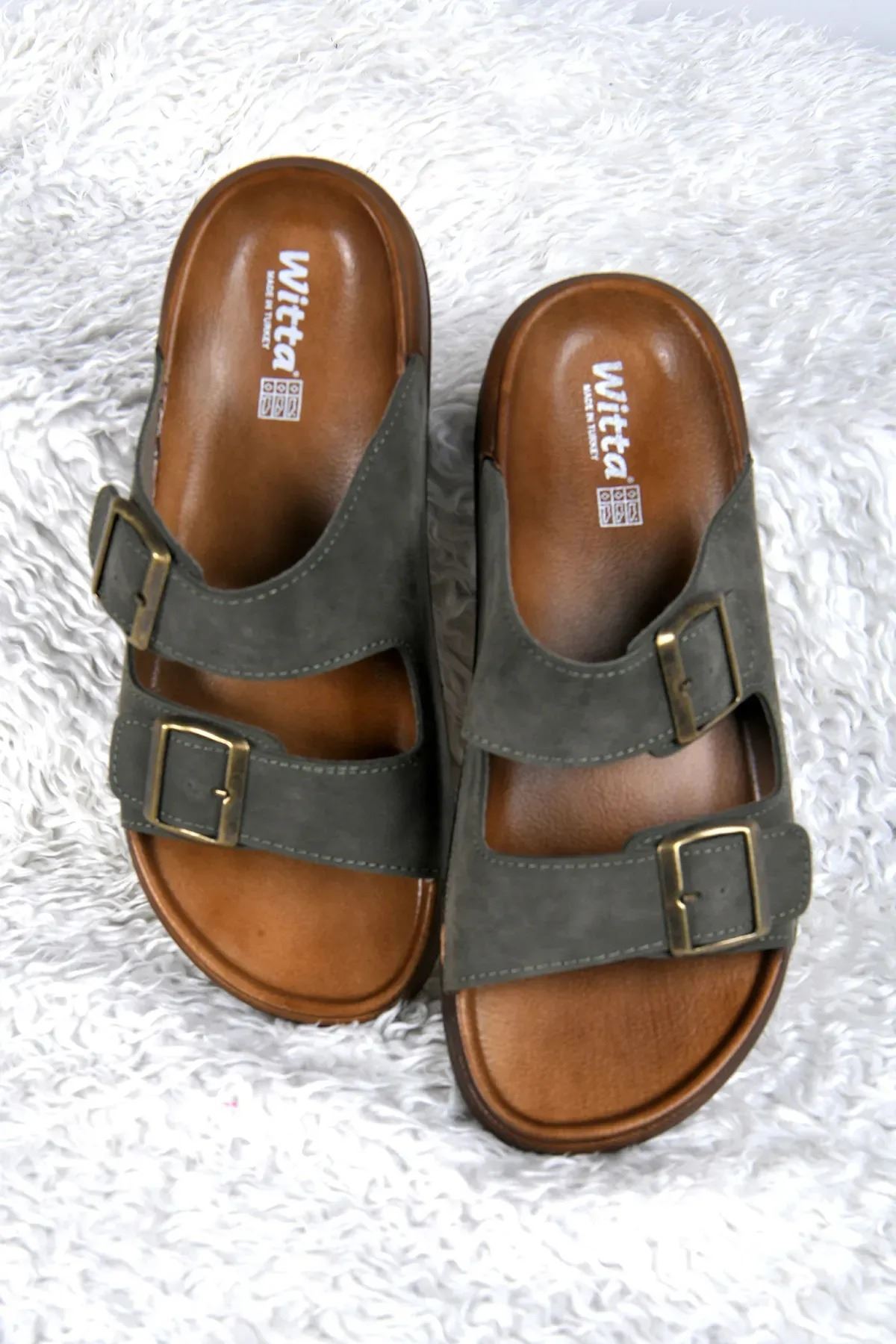 Yumuşak Deri Anatomik Terletmez Kaymaz Taban Dikişli Ultra Lüks Ayarlanabilir Erkek Terliği Çeyiz