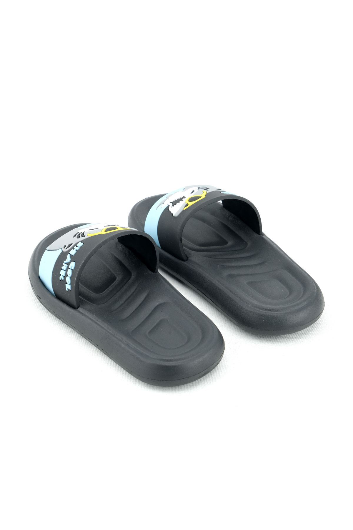 3D Desenli Deniz Ev Okul Kreş Çocuk Terlik – Yumuşak Taban, Renkli Tasarım Rahat Terlik