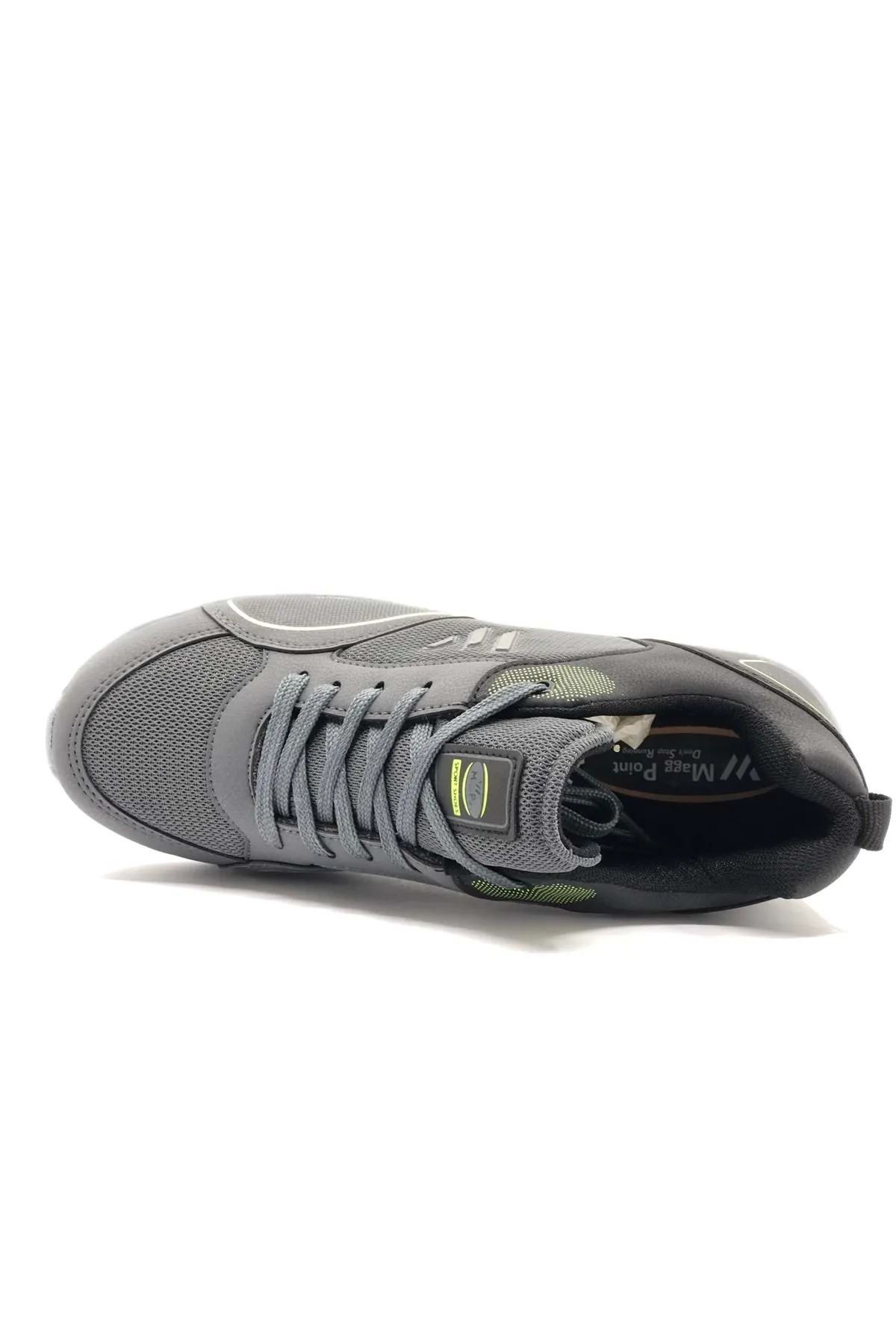 Büyük Beden Ortopedik Rahat Taban Bağcıklı Triko File Yazlık Spor 45 46 47 Numara Ayakkabı Sneaker