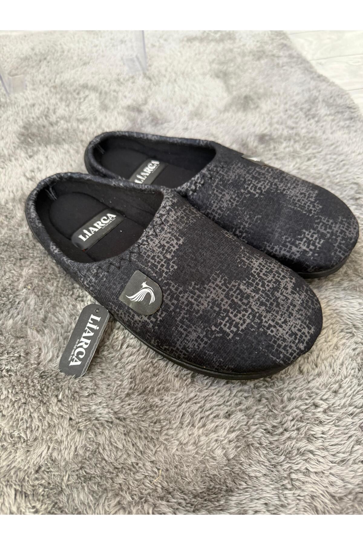 Gezer Erkek Terlik  Kışlık Halı Terlik Ev Terliği Çeyiz Bohça  Karışık Renk Misafir Terliği