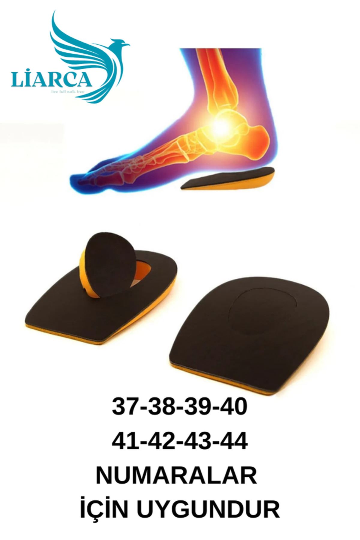 Deri Topuk Dikeni Tabanlık,Topuk Yumuşatıcı İç Taban, Gizli Topuk Dikeni Tabanlık