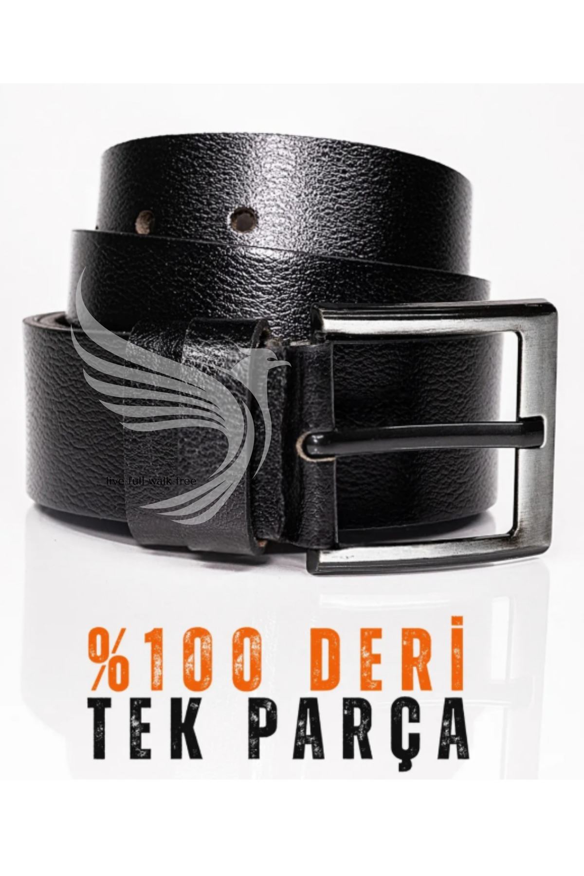 %100 Hakiki Deri Erkek Kot Kemeri 4.5 Cm Manda Derisi Siyah Hediyelik Kemer Çeyizlik Spor Kemer