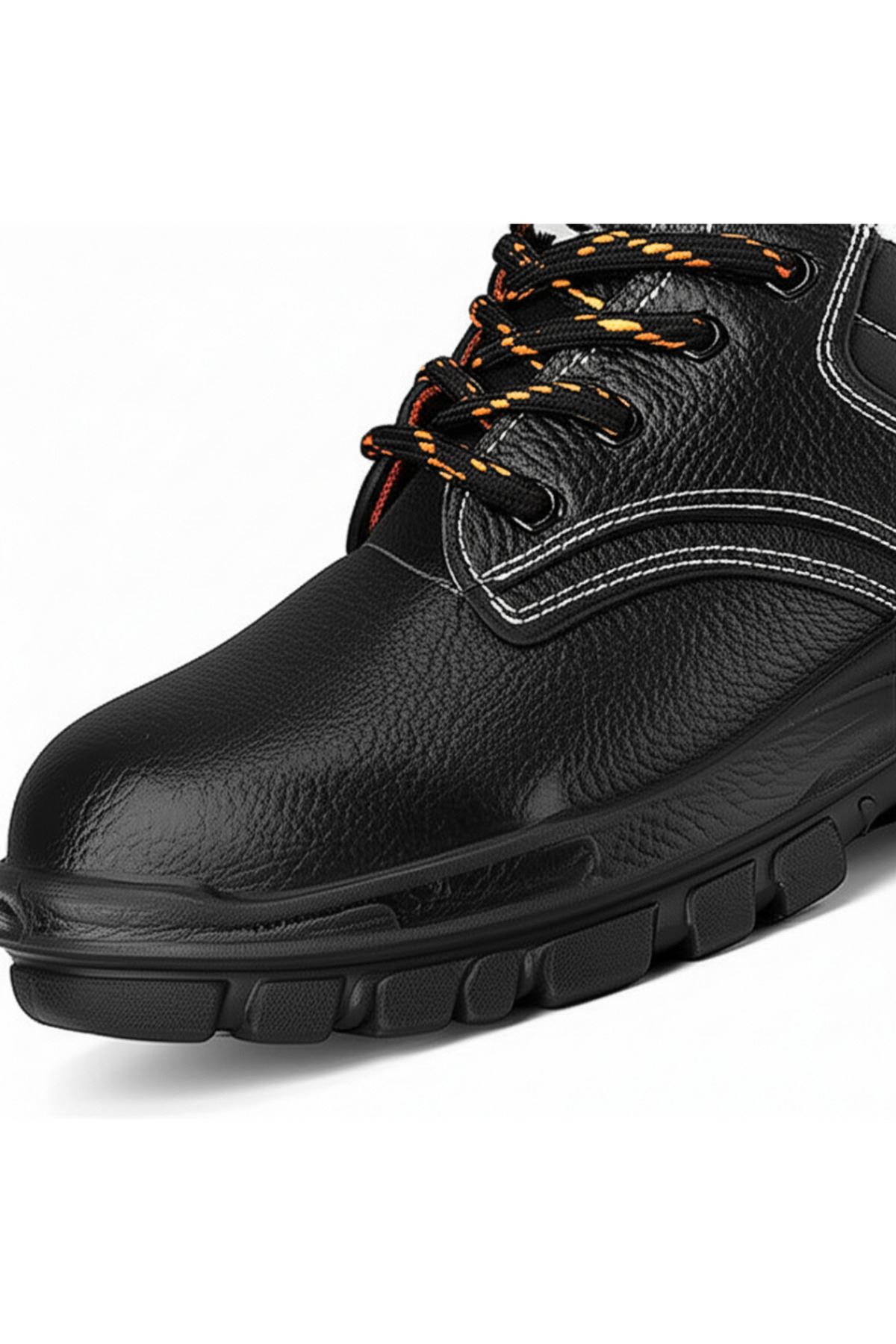 ProGuard™ Çelik Burunlu Deri Tam Kapalı İş Ayakkabısı – Hafif, Kaymaz, Şok Emici, Su & Yağ Geçirmez