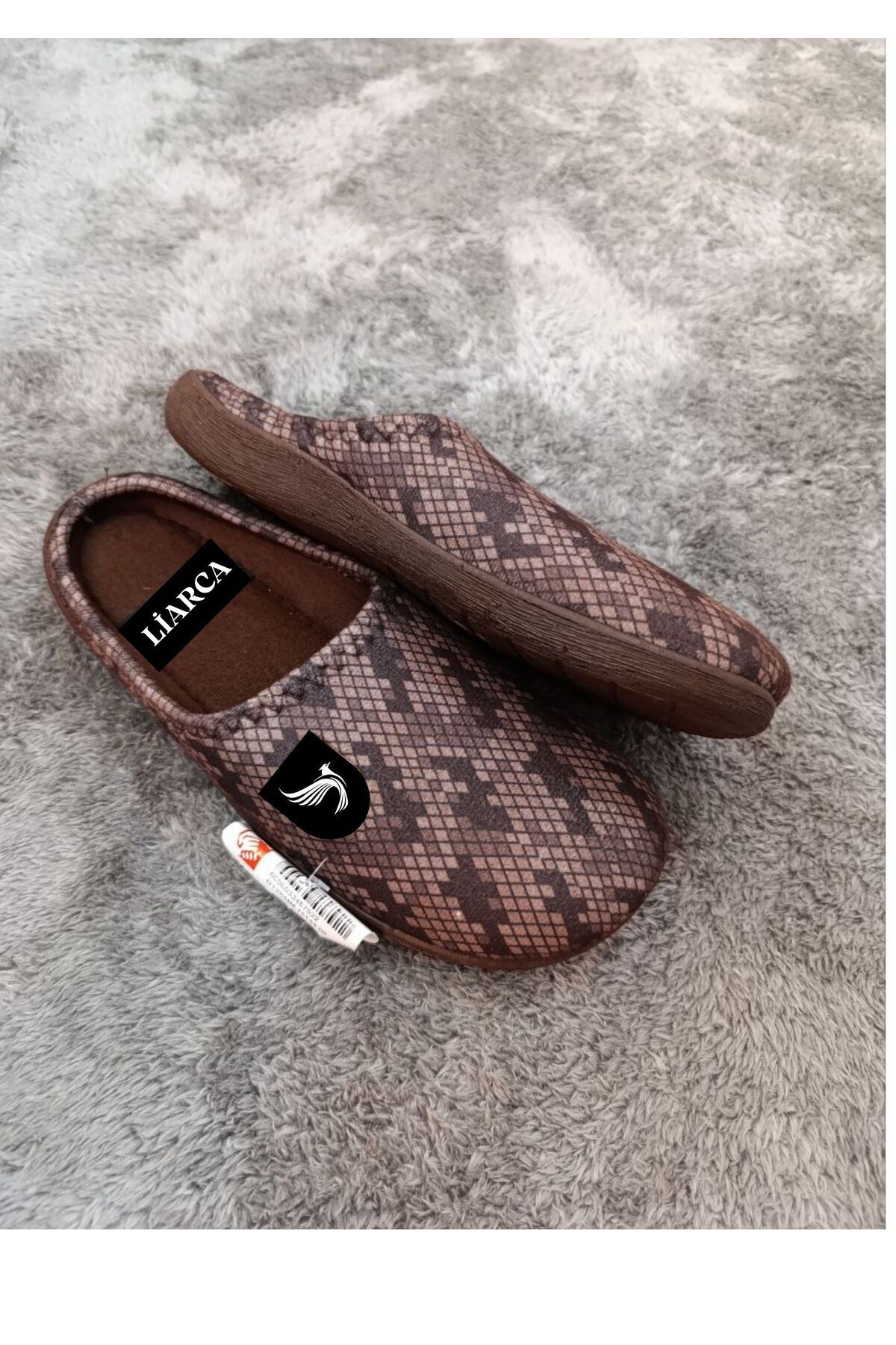 Gezer Erkek Terlik  Kışlık Halı Terlik Ev Terliği Çeyiz Bohça  Karışık Renk Misafir Terliği