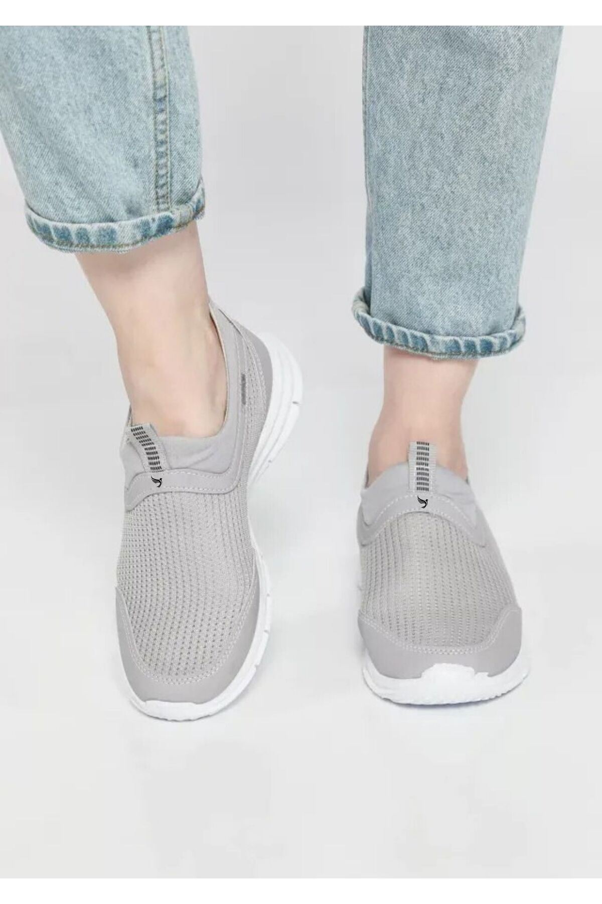 Kadın Erkek  Unisex Ortopedik Bağcıksız Nefes Alabilen Hafif Yürüyüş Sneaker Spor Ayakkabı  38