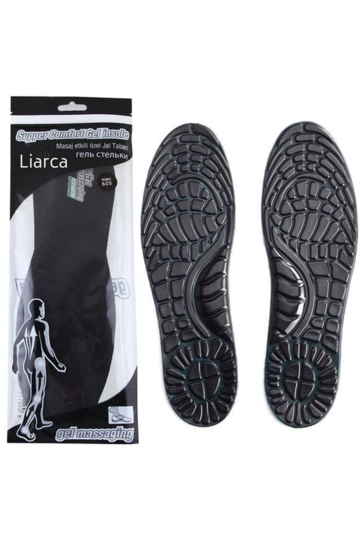 Silikon Masaj Etkili Tam Ortopedik Konforlu Ayakkabı İç Tabanı Fuspet 39-40-41-42-43-44 Numara