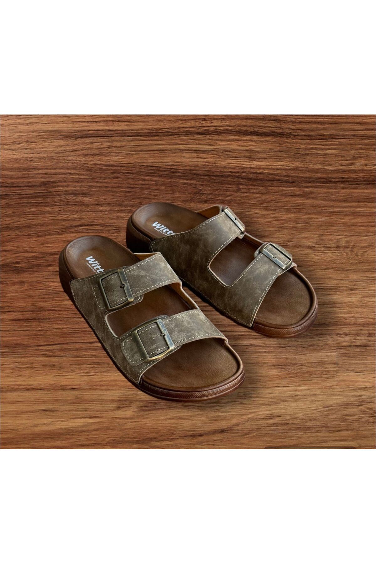 erkek çift toka ortapedik taban hafif terlik