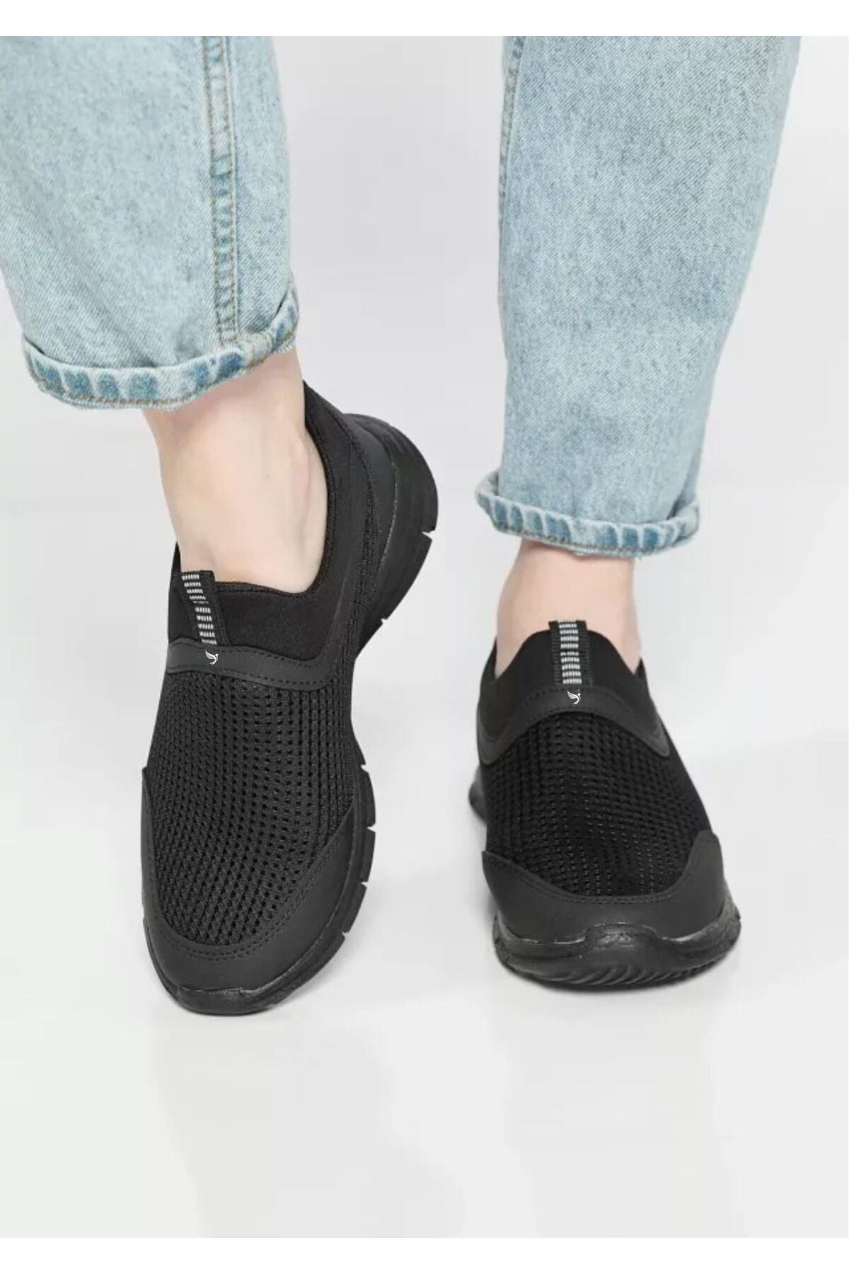 Kadın Erkek  Unisex Ortopedik Bağcıksız Nefes Alabilen Hafif Yürüyüş Sneaker Spor Ayakkabı 36 37 38