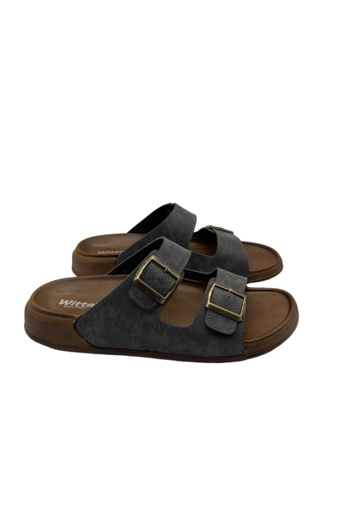 Yumuşak Deri Anatomik Terletmez Kaymaz Taban Dikişli Ultra Lüks Ayarlanabilir Erkek Terliği Çeyiz