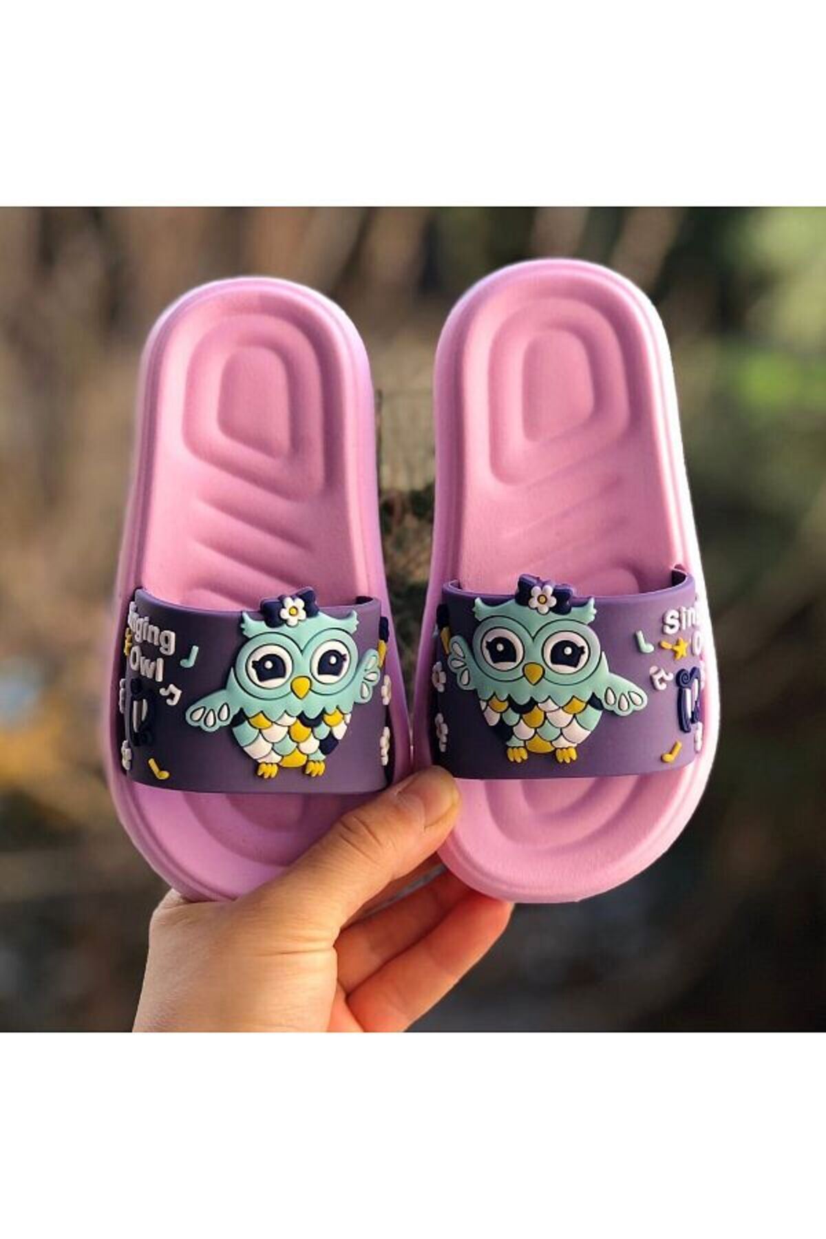 3D Desenli Deniz Ev Okul Kreş Çocuk Terlik – Yumuşak Taban, Renkli Tasarım Rahat Terlik