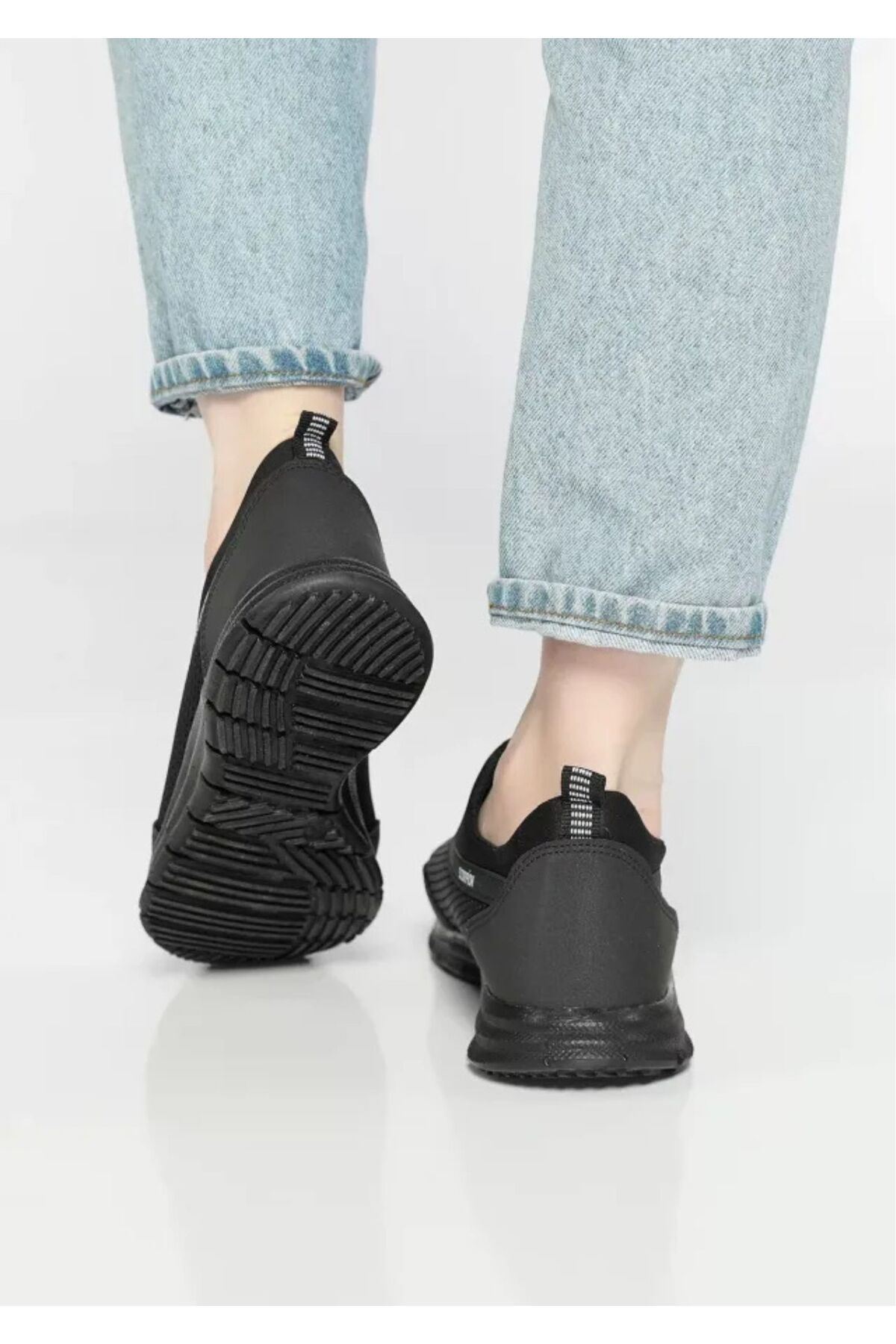 Kadın Erkek  Unisex Ortopedik Bağcıksız Nefes Alabilen Hafif Yürüyüş Sneaker Spor Ayakkabı 36 37 38