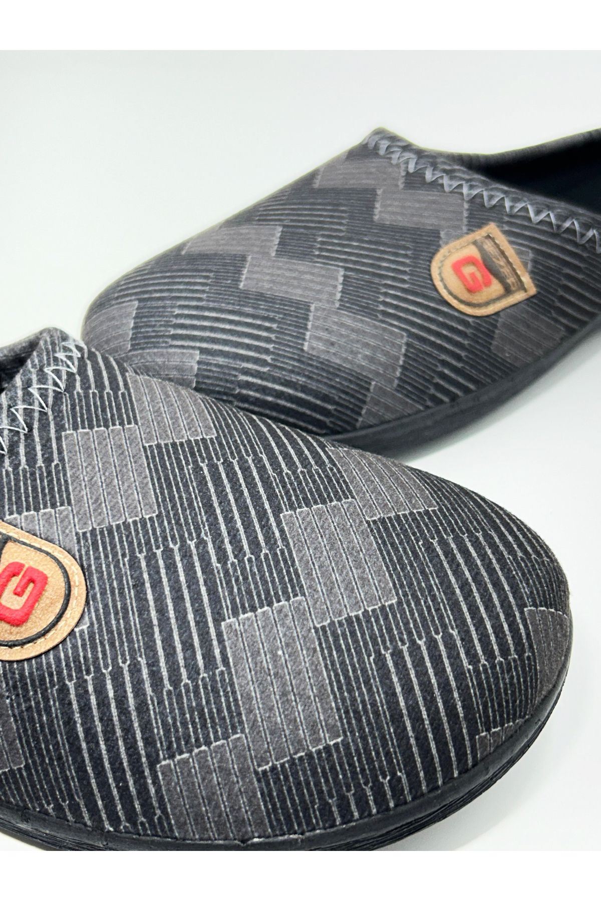 Erkek Kışlık Yıkanabilir Çeyiz/Bohça Renkli Desenli Ev Terliği