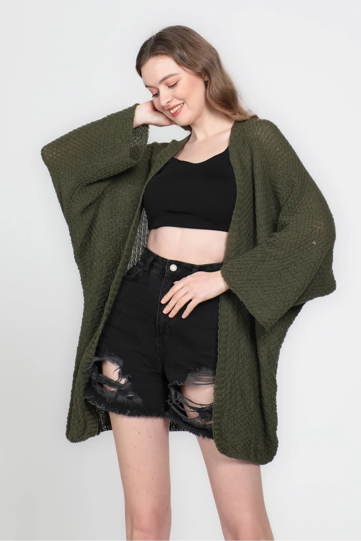 Yarasa Kol Mevsimlik Hırka