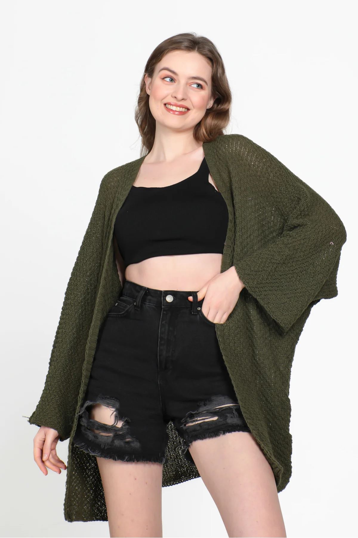 Yarasa Kol Mevsimlik Hırka