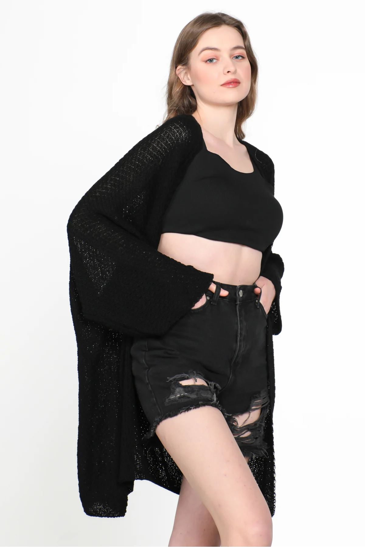 Yarasa Kol Mevsimlik Hırka