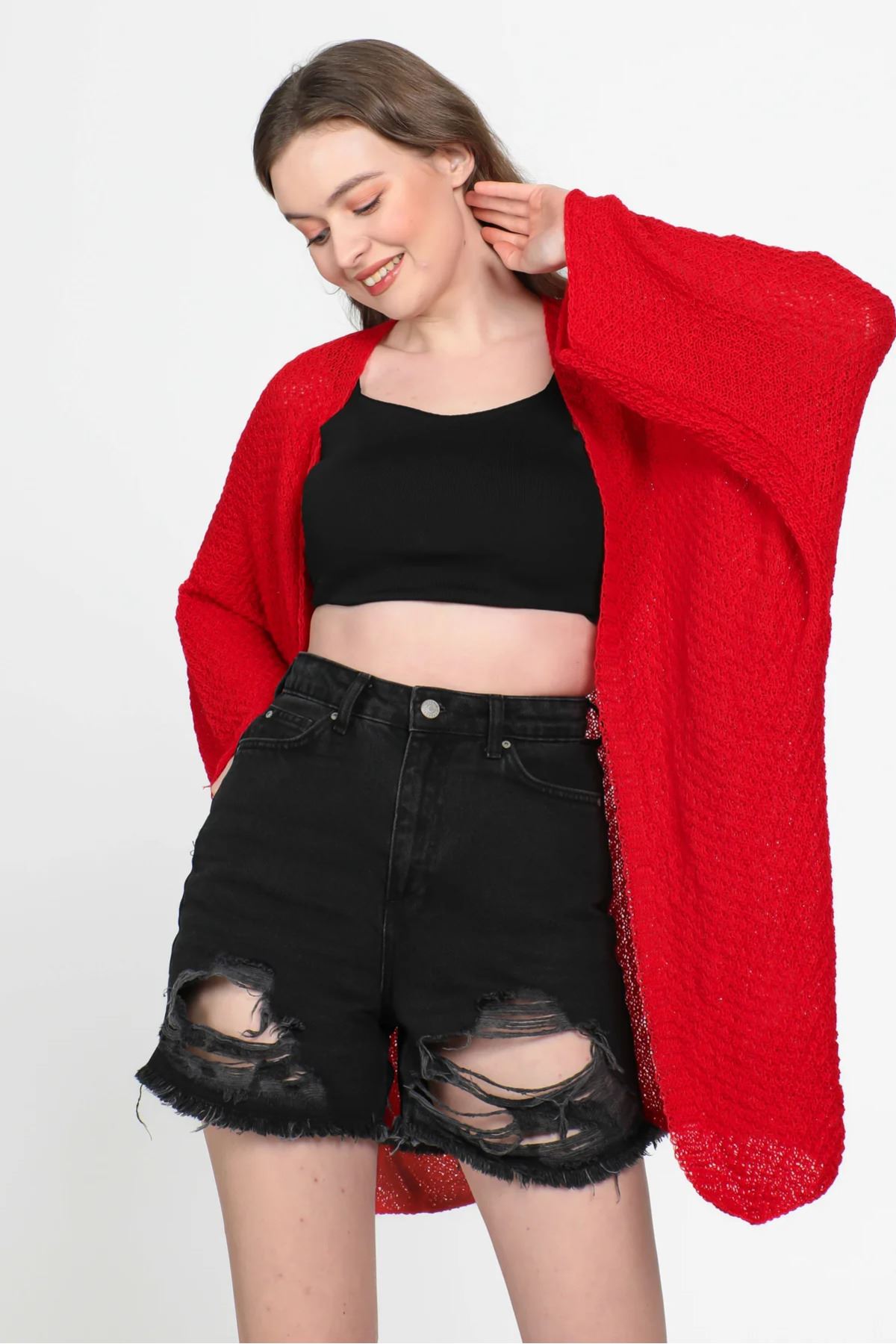 Yarasa Kol Mevsimlik Hırka