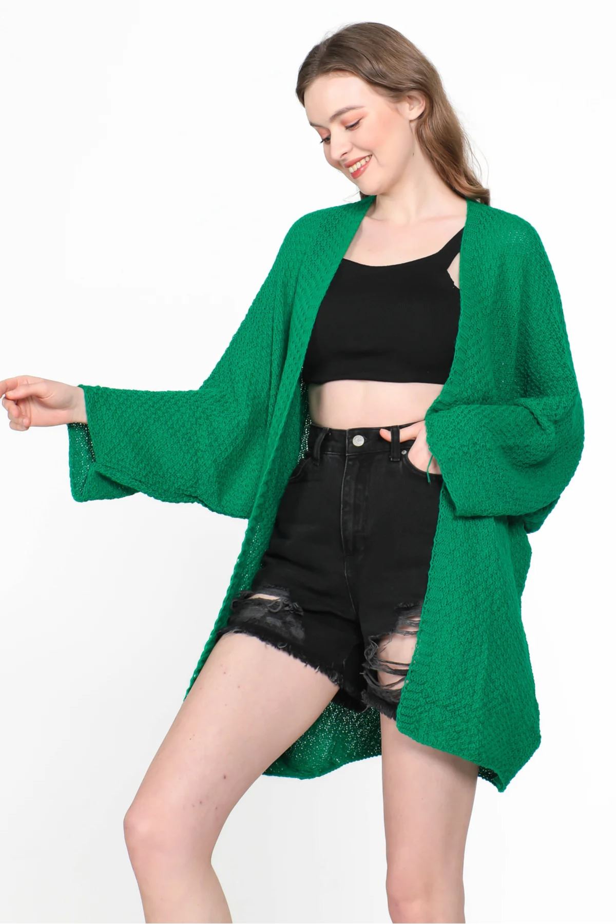 Yarasa Kol Mevsimlik Hırka