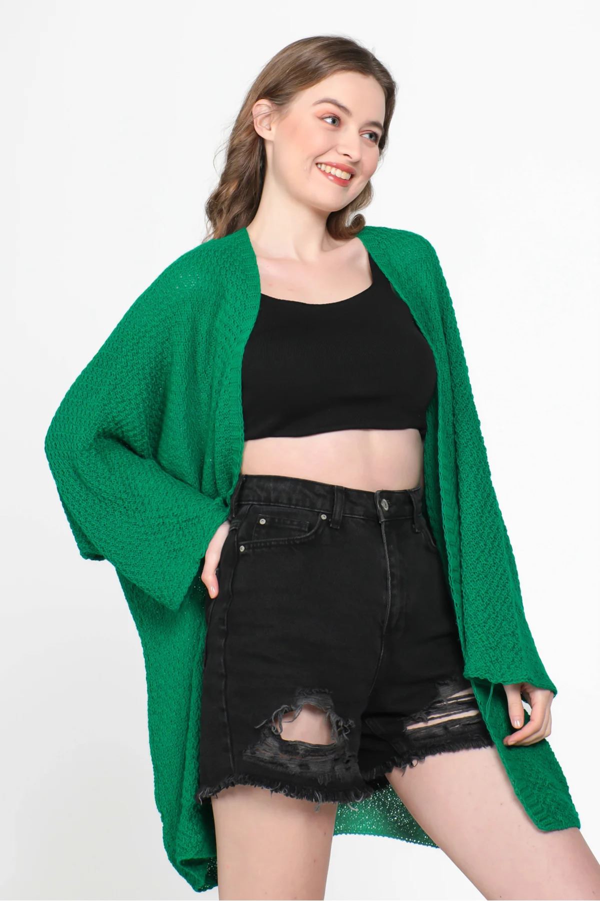 Yarasa Kol Mevsimlik Hırka