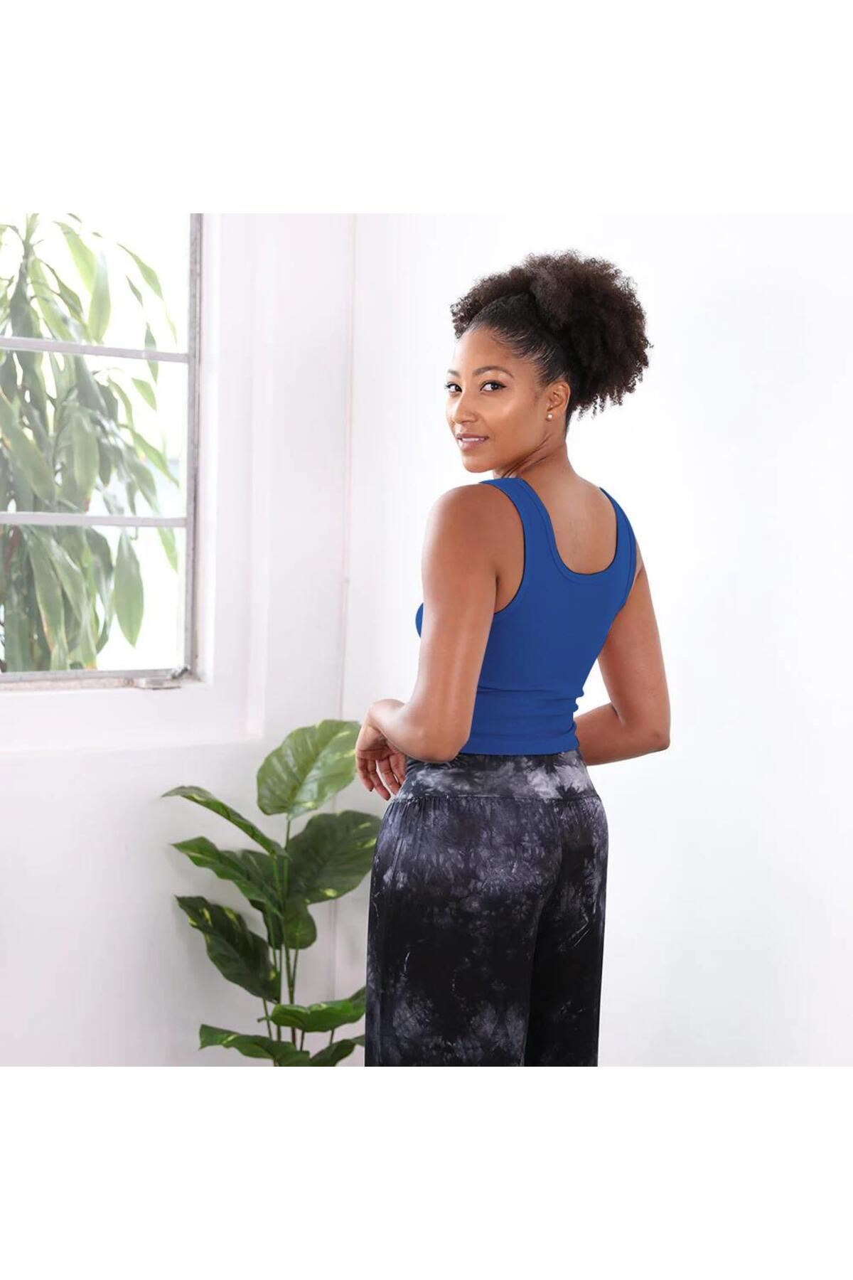 Premium Kalite Pamuk Crop Bluz