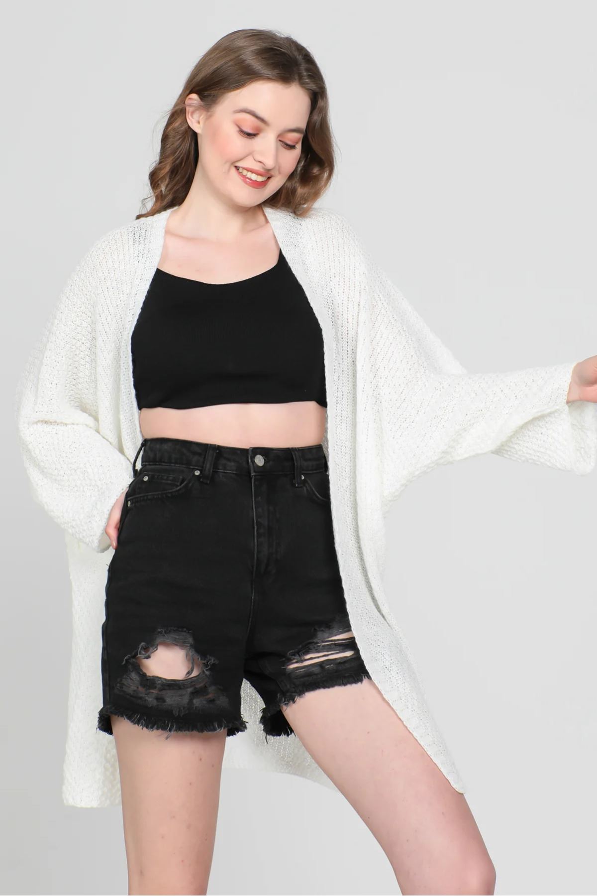 Yarasa Kol Mevsimlik Hırka