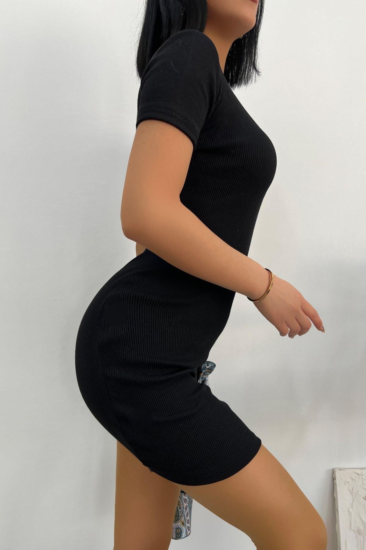 Üst Kalite Kısa Kol 24/1 Kaşkorse Elbise