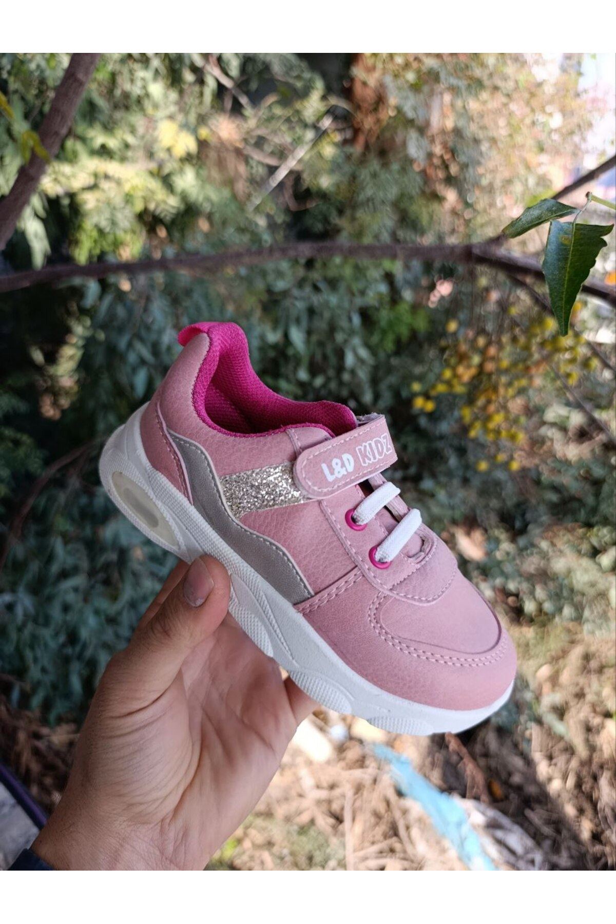 SoftBubble Kız Çocuk Rahat Deri Spor Ayakkabı Balon Taban Ortopedik Cırtlı Kışlık Günlük Ayakkabı