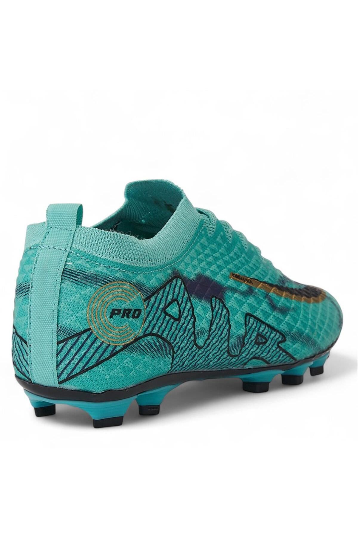 Pro-X Profesyonel Futbol Ayakkabısı Halısaha Çim Saha Çoraplı Çocuk Krampon Yetişkin