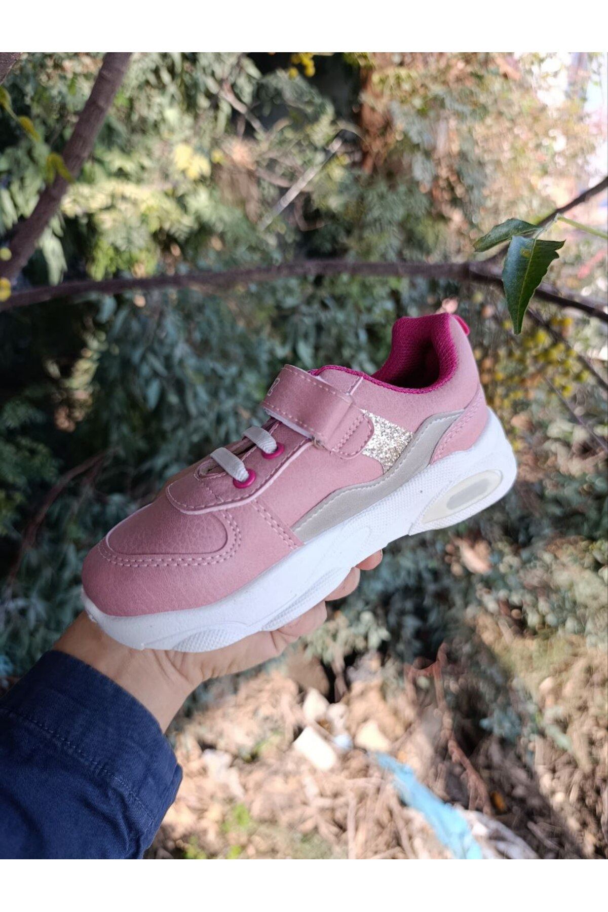 SoftBubble Kız Çocuk Rahat Deri Spor Ayakkabı Balon Taban Ortopedik Cırtlı Kışlık Günlük Ayakkabı