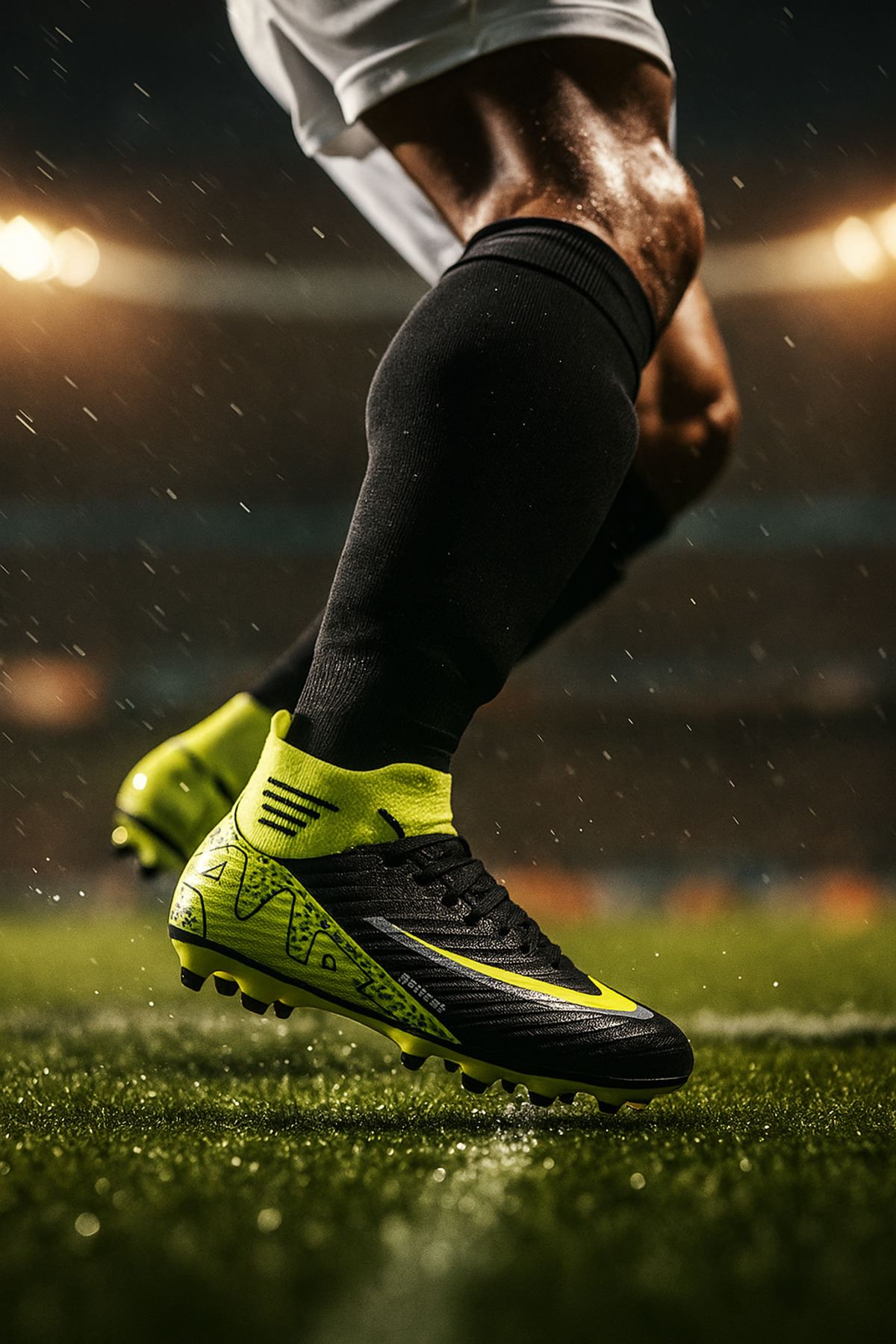 Pro-Half Futbol Ayakkabısı Halısaha Çim Saha Çoraplı Çocuk Krampon Yetişkin Krampon